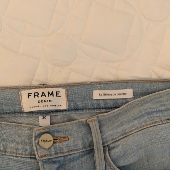 Frame Denim Le Skinny de Jeanne Size 30 Fit 27/28 - Picture 2 of 3